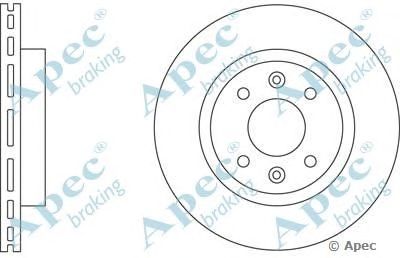 APEC BRAKING dsk614 -  Тормозной диск